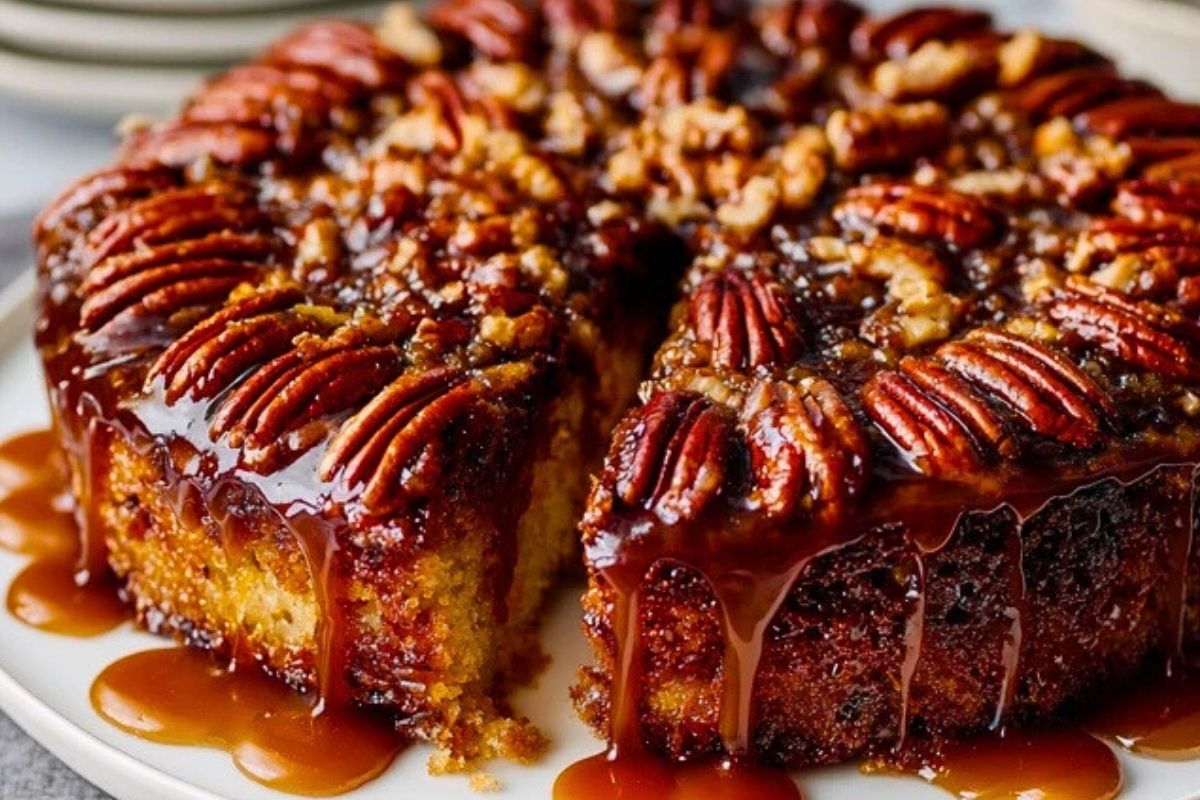 Pecan Upside Down Cake