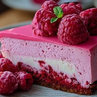 Pink Velvet Raspberry Cheesecake