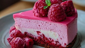 Pink Velvet Raspberry Cheesecake