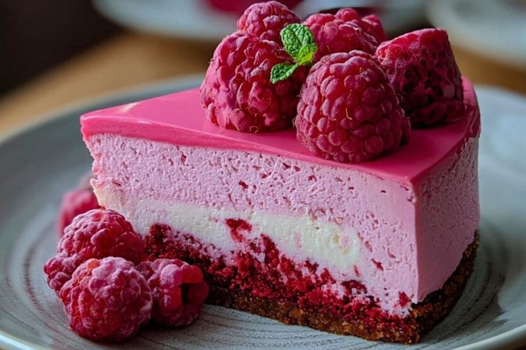 Pink Velvet Raspberry Cheesecake