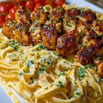 Savory Cajun Chicken and Creamy Garlic Parmesan Linguine 1