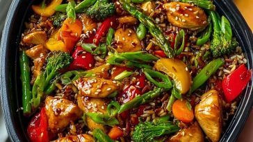 Ultimate Teriyaki Chicken Stir-Fry Recipe with Colorful Veggies and Wild Rice 1