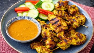 Chicken Satay with Easy Thai Peanut Sauce