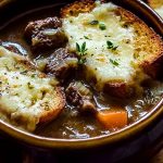 French Onion Short Rib Soup with Gruyère Toast