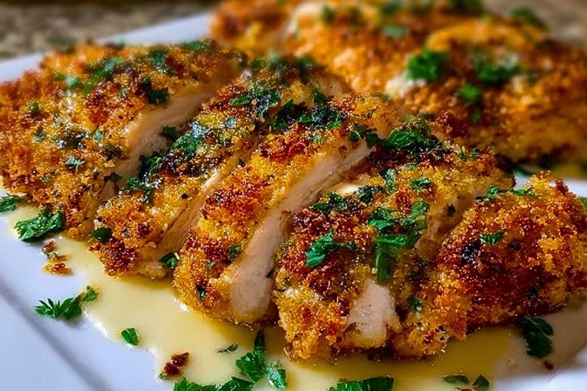 Garlic Parmesan Crusted Chicken Recipe
