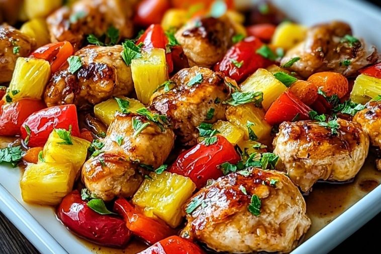 Hawaiian Chicken Sheet Pan