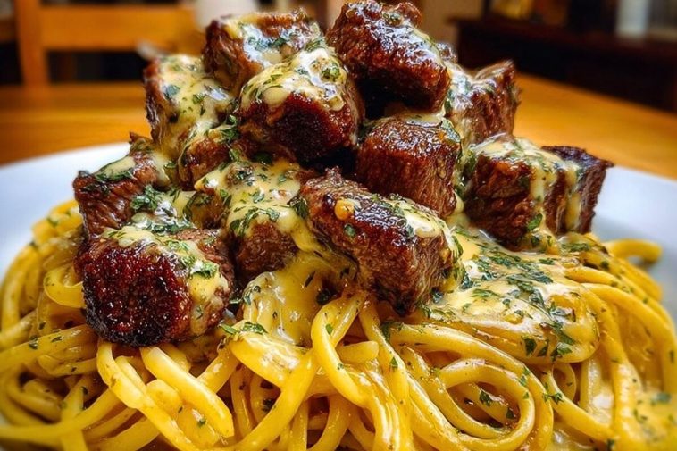 Savory Beef Linguine with Velvety Garlic Butter Sauce