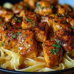 Spicy Cajun Honey Butter Chicken & Pasta