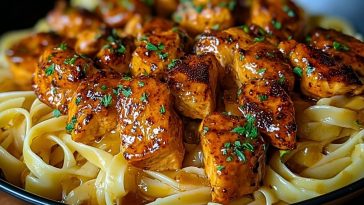 Spicy Cajun Honey Butter Chicken & Pasta