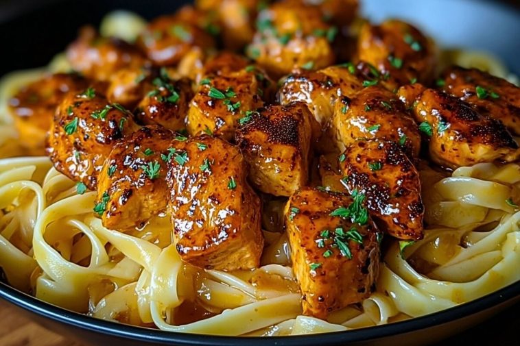 Spicy Cajun Honey Butter Chicken & Pasta