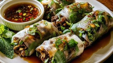Thai Basil Beef Rolls