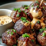 The Best Korean BBQ Meatballs with Spicy Mayo Dip