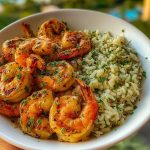Ultimate Creamy Garlic Butter Shrimp Bowl Recipe with Herb Rice