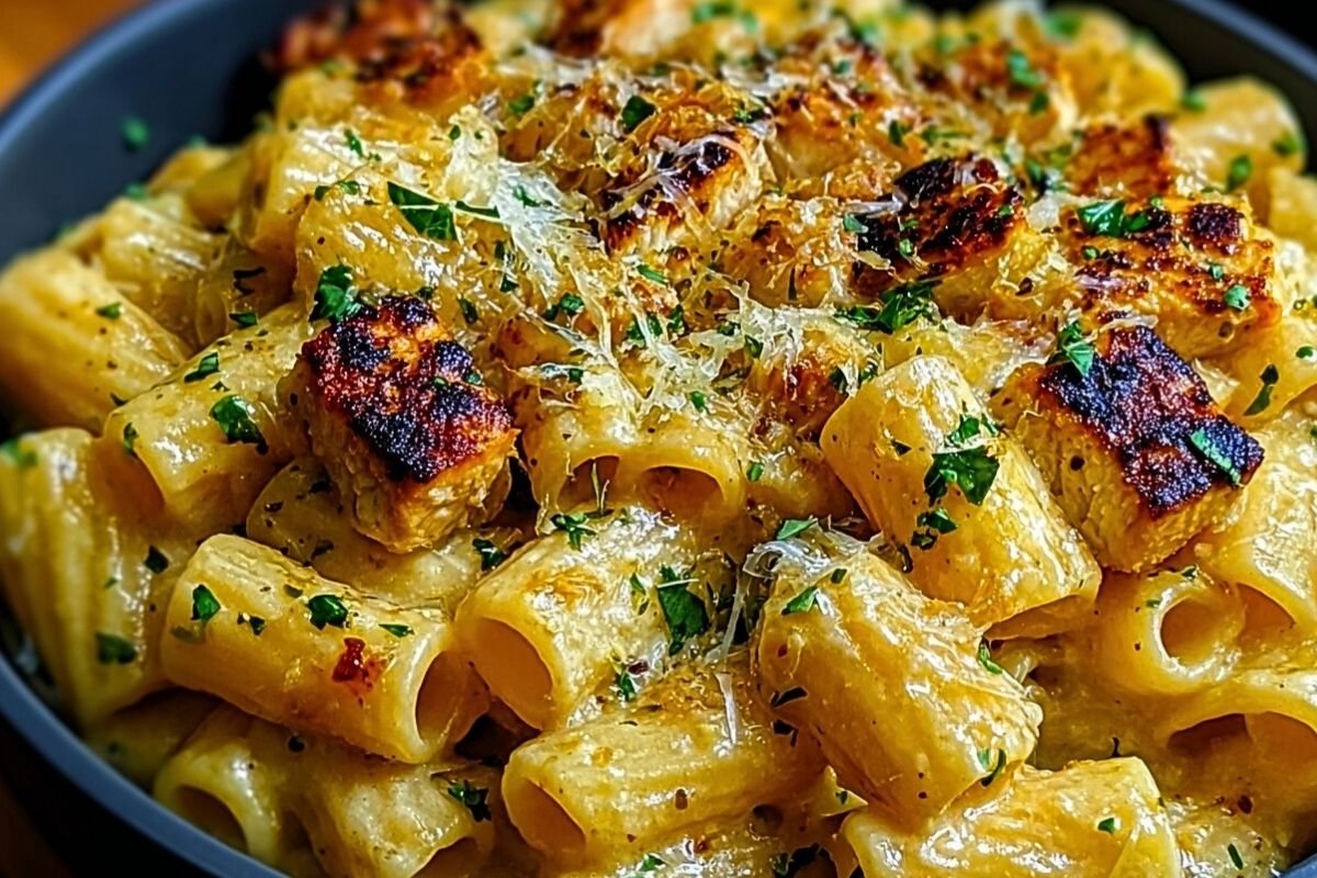 Ultimate Garlic Butter Chicken Rigatoni Recipe