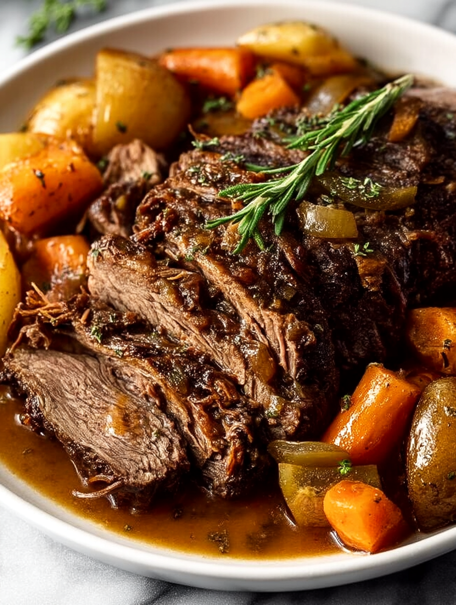 Slow-Cooked Pot Roast with Vegetables