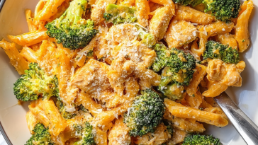 Cheesy Chicken Broccoli Pasta