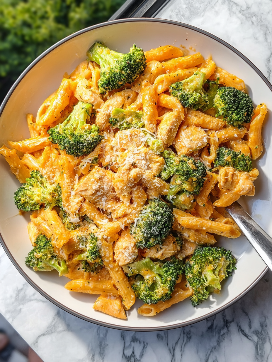 Cheesy Chicken Broccoli Pasta