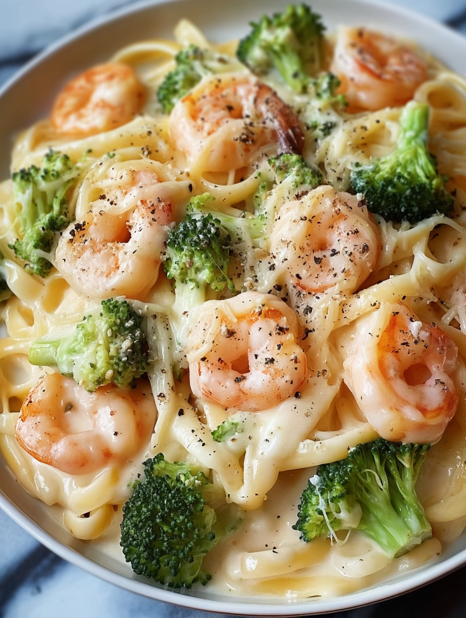 Shrimp Broccoli Alfredo Recipe