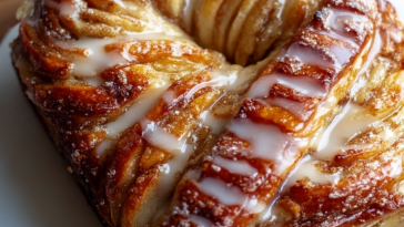 Cozy Apple Kringle with Vanilla Glaze