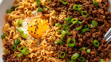 Korean-Style Ground Beef Ramen