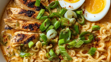 Spicy & Creamy Chicken Ramen
