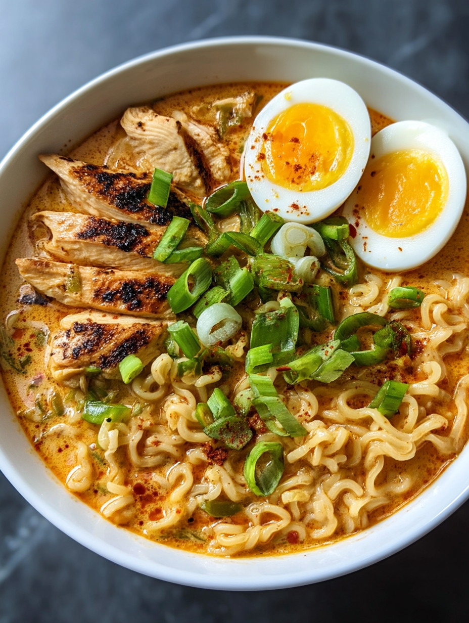 Spicy & Creamy Chicken Ramen