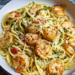 Easy Garlic Shrimp Pasta