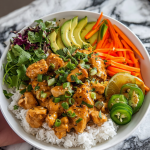 Spicy Thai Peanut Chicken Bowl