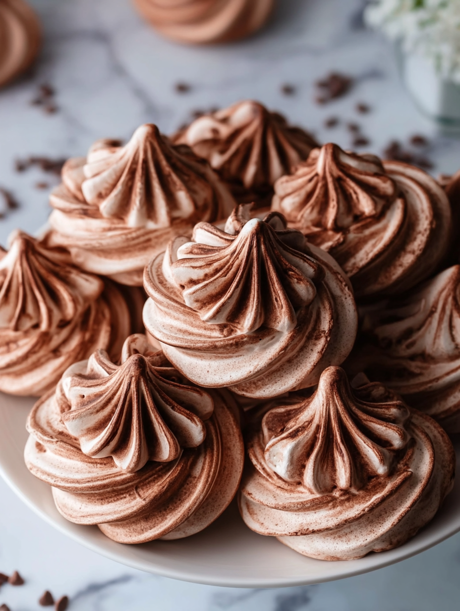 Chocolate Meringue Cookies