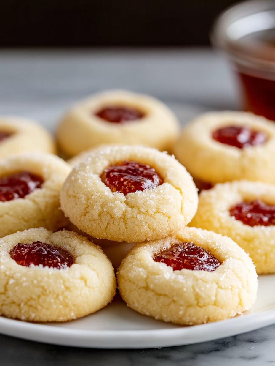 Classic Butter Thumbprint Cookies