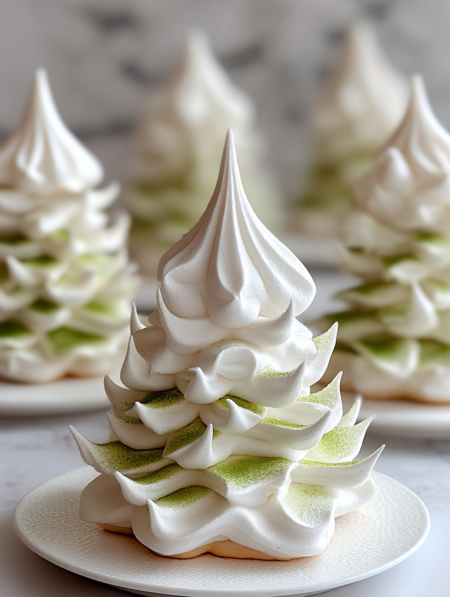 Tree Meringue Cookies