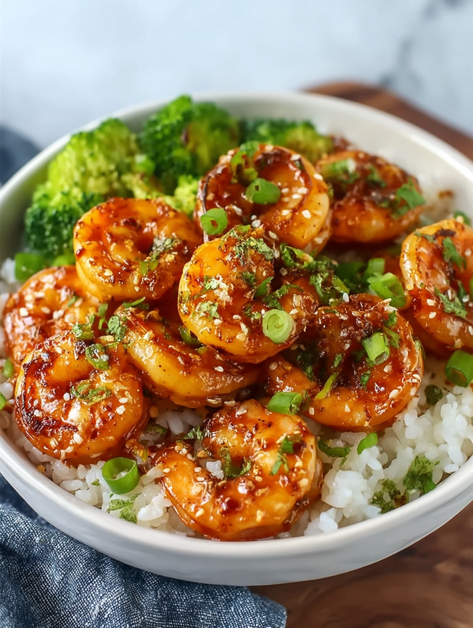 Irresistible Honey Garlic Shrimp Bowls