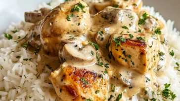 Creamy Smothered Chicken and Rice Delight