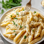 Creamy Garlic Penne Pasta