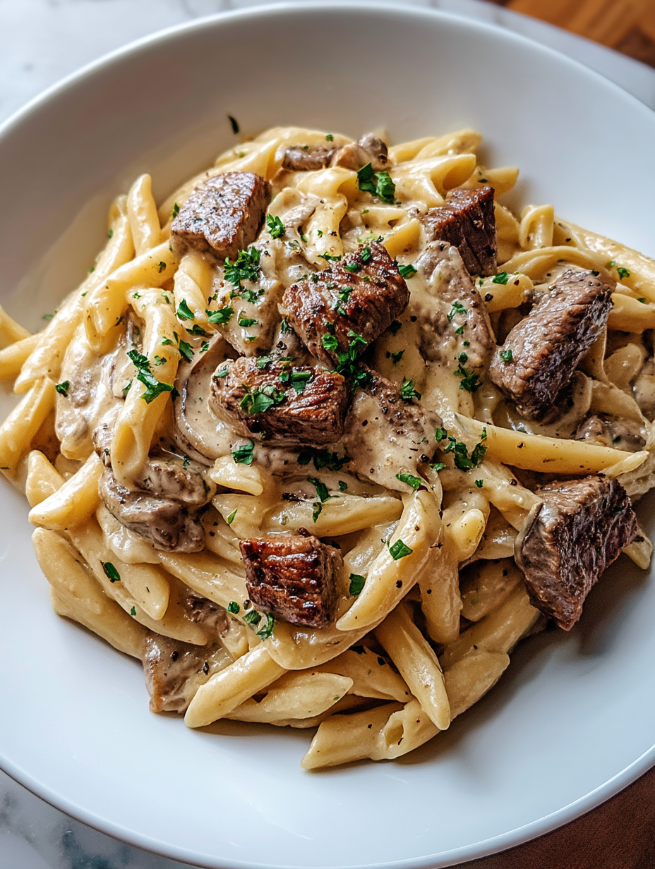 Creamy Steak Pasta