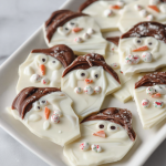 Melted Snowman Chocolate Bark
