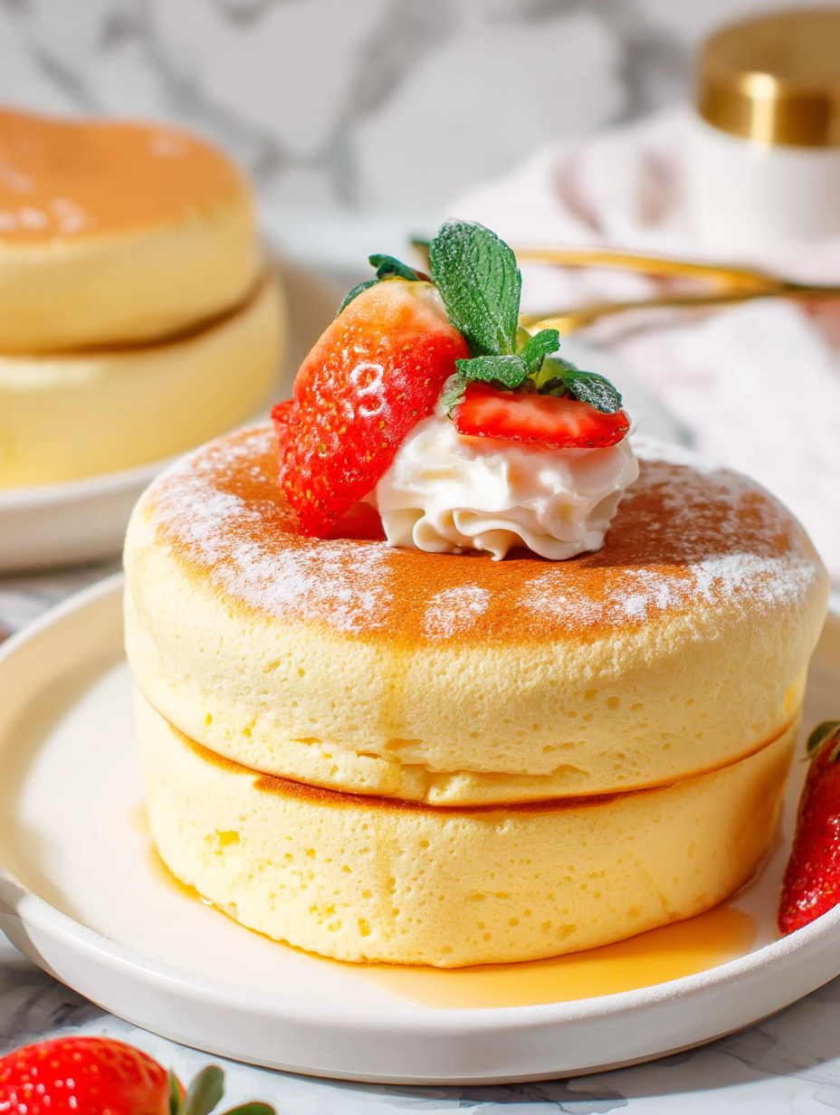 Jiggly Japanese Soufflé Pancakes