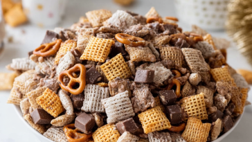 Double Peanut Butter Muddy Buddies Chex Mix