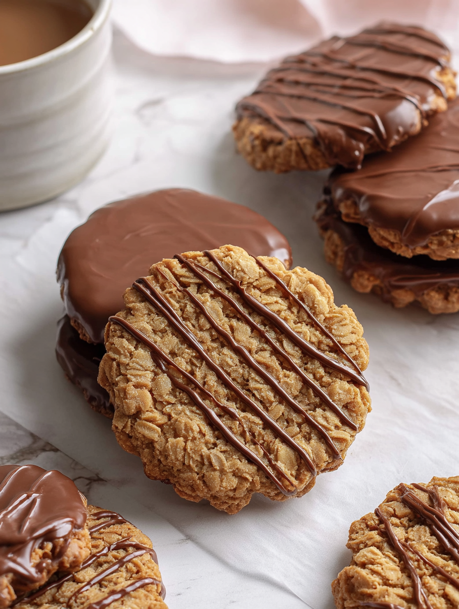 Homemade Chocolate Hobnobs
