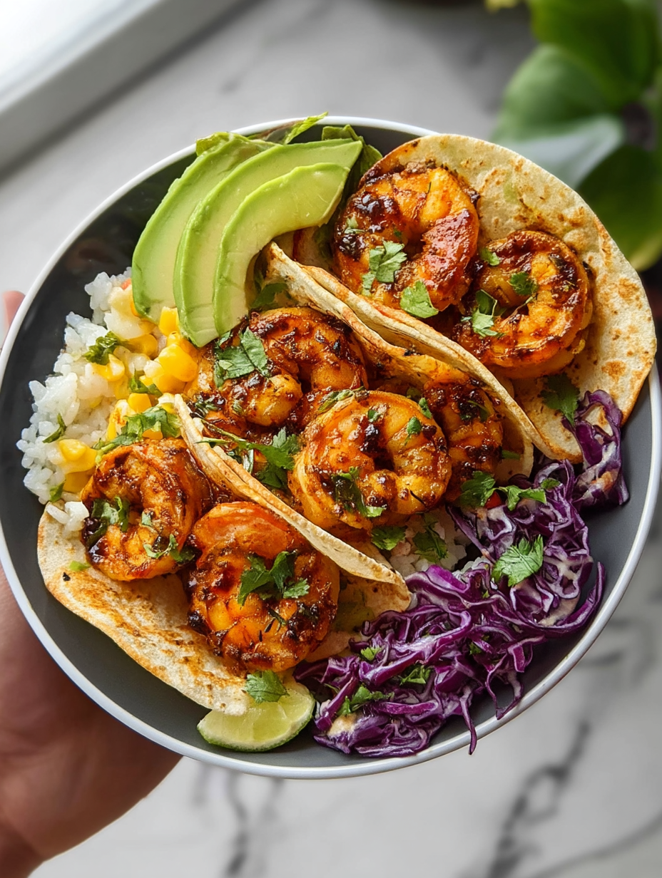 Chili Lime Shrimp Tacos Bowl