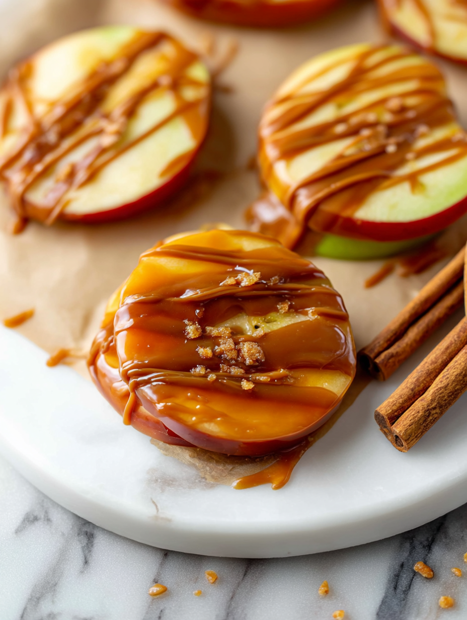 Caramel Apple Slices