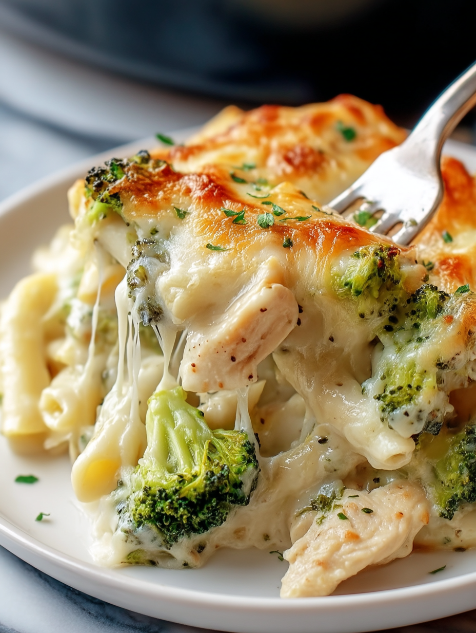 Wholesome Chicken Broccoli Alfredo Bake