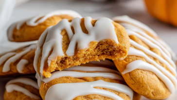 Iced Amish Pumpkin Cookies With The Best Fall Flavors