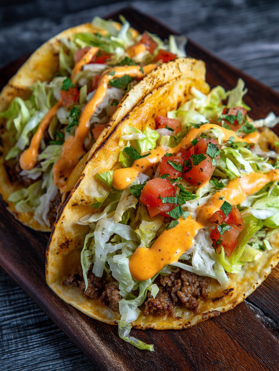 Big Mac Style Smash Burger Tacos