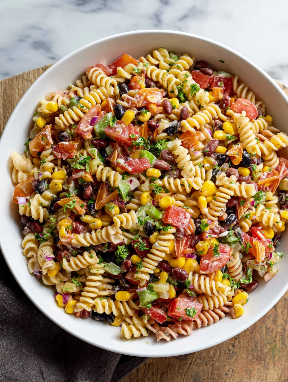 Cowboy Caviar Pasta Salad