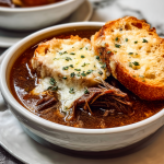 French Onion Beef Short Rib Soup