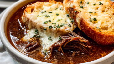 French Onion Beef Short Rib Soup