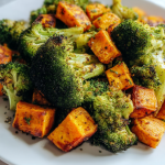 Delicious Roasted Broccoli and Sweet Potatoes