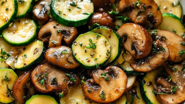 Sautéed Zucchini and Mushrooms