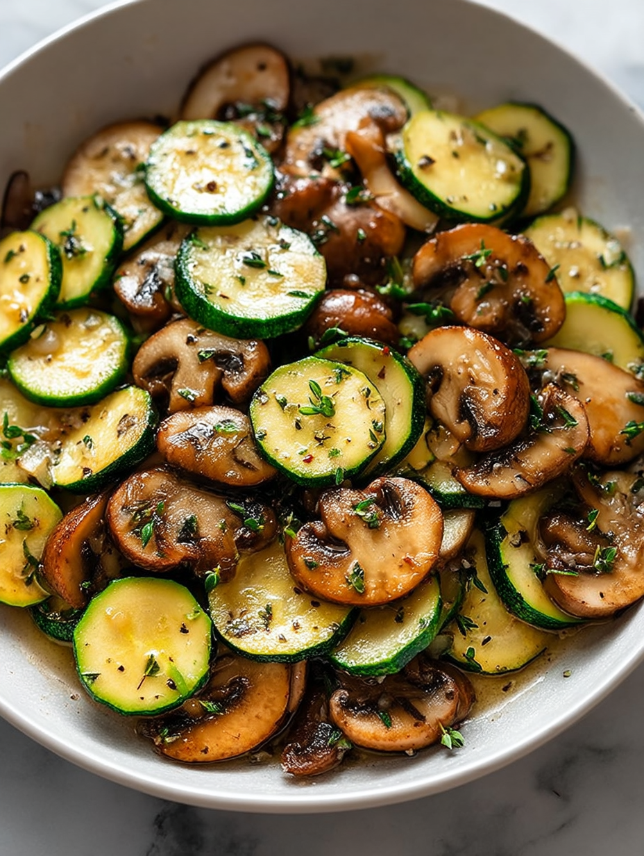 Sautéed Zucchini and Mushrooms